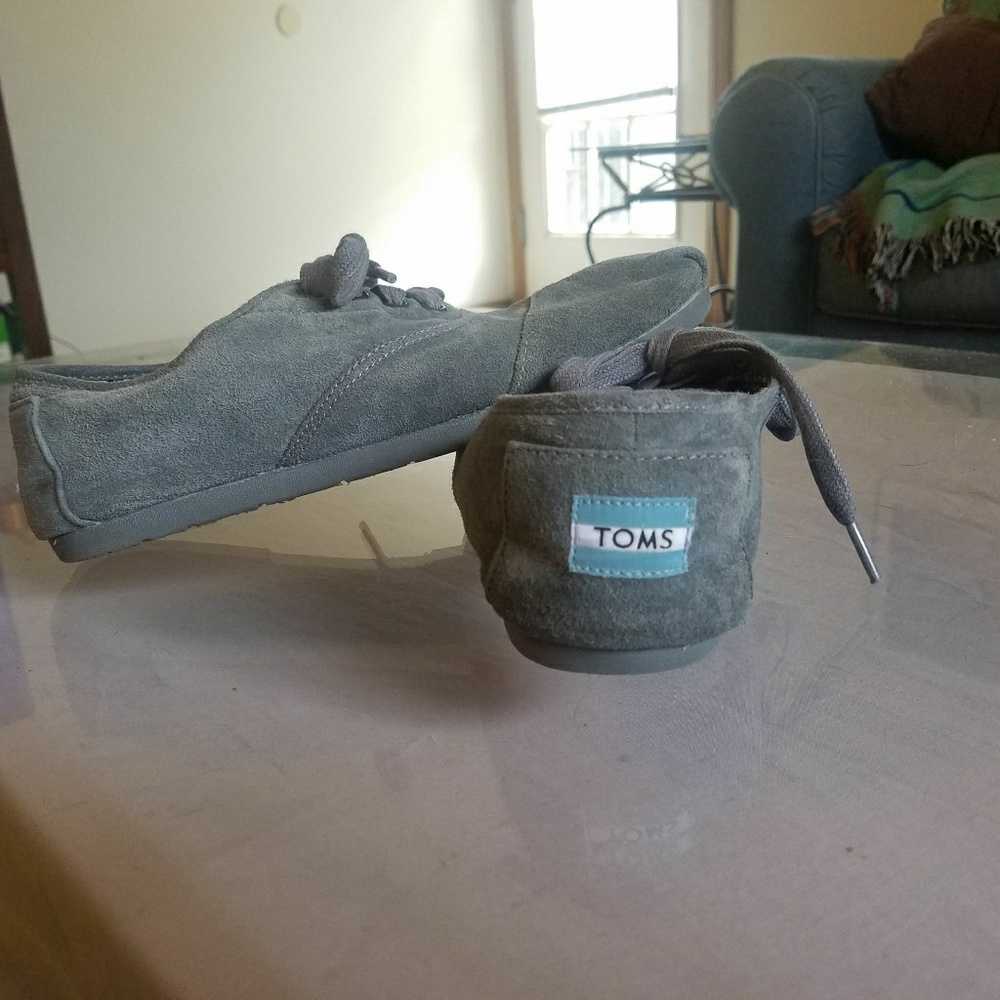 Tom's Gray Suede Shoes